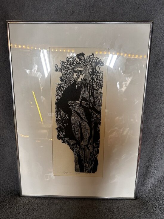Other - Jacob Landau Thomas Jefferson Original Woodcut Signed Ltd Ed 140/250 Framed